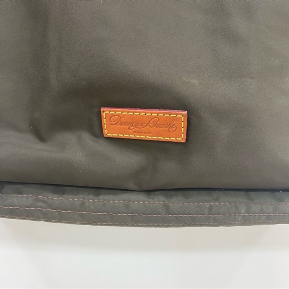 Dooney & Bourke large Nylon shoulder tote with brown leather handles & details - Picture 7 of 7